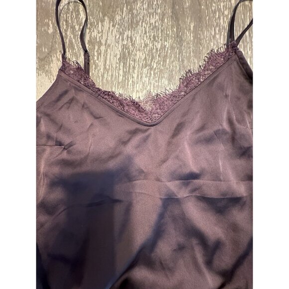 Abercrombie & Fitch Brown Satin Lace Cami Bodysuit NEW SMALL - Picture 3 of 10